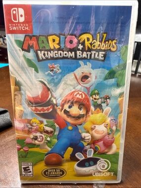 Nintendo Mario + Rabbids Kingdom Battle Video Game - Blue, Red, Green, Yellow